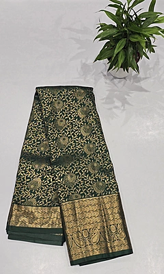 Brocket Self Saree (id 6005)