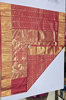 Brocket Self Saree (id 6006)