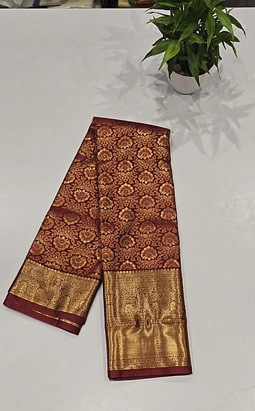 Brocket Self Saree (6008)