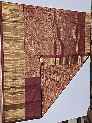 Brocket Self Saree (6008)