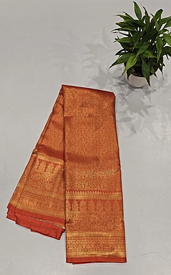 Brocket Self Saree (id 6009)