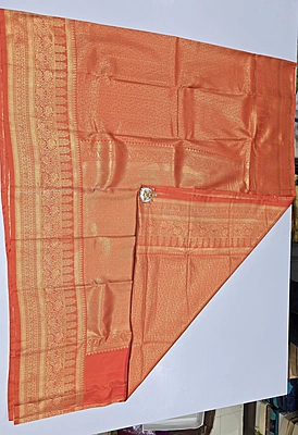 Brocket Self Saree (id 6009)