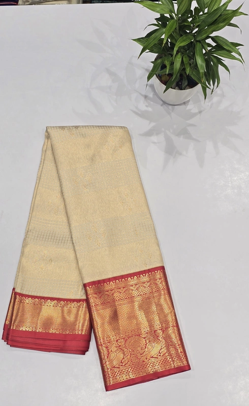 Bridal Brocket Pattu Saree (id 7002)