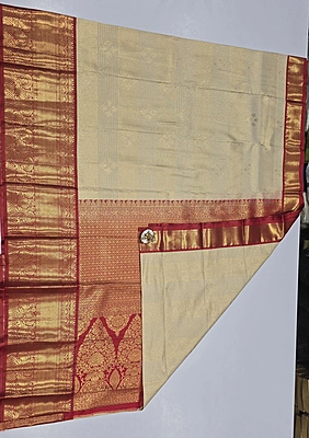 Bridal Brocket Pattu Saree (id 7002)