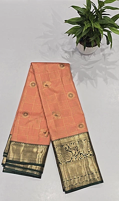 Bridal Brocket Pattu Saree (id 7004)