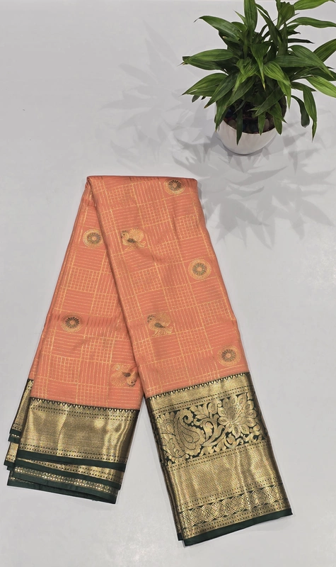 Bridal Brocket Pattu Saree (id 7004)