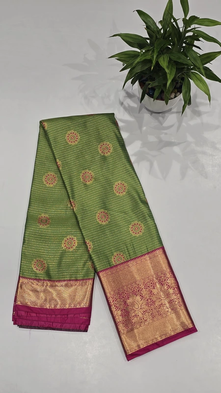 Bridal Brocket Pattu Saree (id 7009)