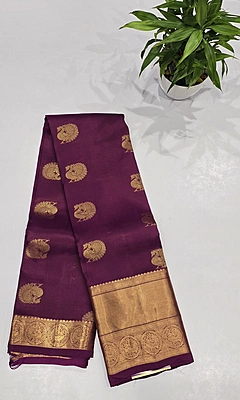 Pure Kanchi Pattu Silk (id 8000)