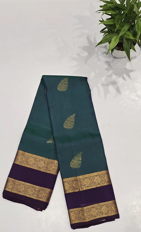 Pure Kanchi Pattu Silk (id 8002)