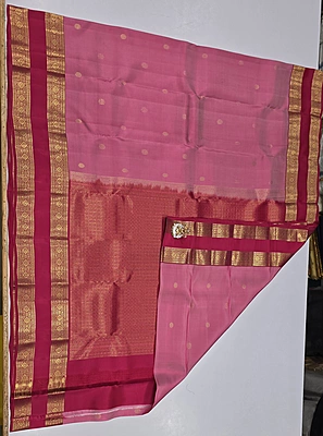 Pure Kanchi Pattu Silk (id 8003)