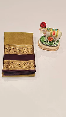 Pure Kanchi Pattu Silk (id 8004)