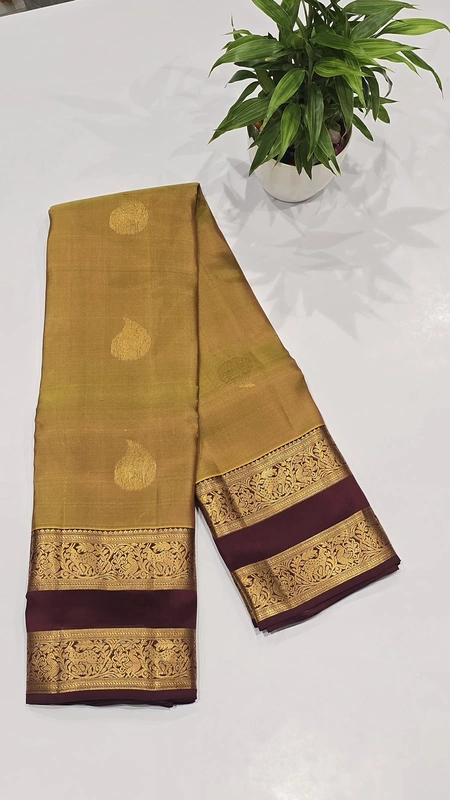 Pure Kanchi Pattu Silk (id 8004)