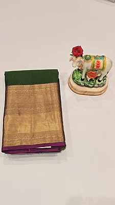 Pure Kanchi Pattu Silk (id 8005)
