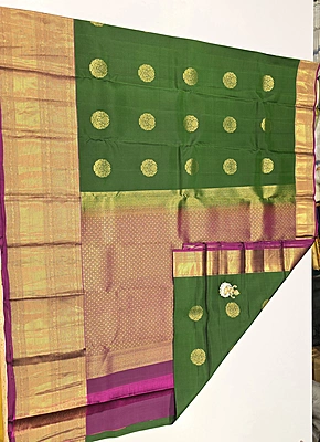 Pure Kanchi Pattu Silk (id 8005)