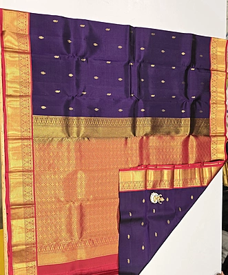 Pure Kanchi Pattu Silk (id 8006)
