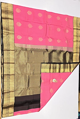 Pure Kanchi Pattu Silk (id 8008)