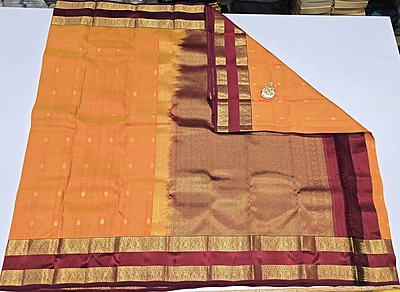 Pure Kanchi Pattu Silk (id 8010)