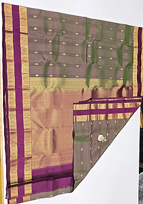 Pure Kanchi Pattu Silk (id 8011)