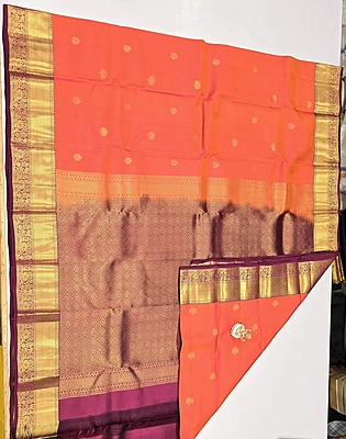 Pure Kanchi Pattu Silk (id 8012)