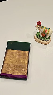Pure Kanchi Pattu Silk (id 8014)