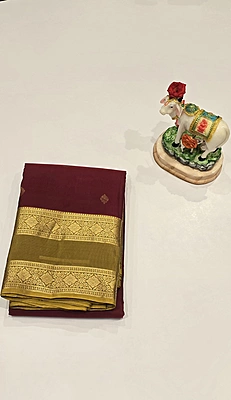 Pure Kanchi Pattu Silk (id 8015)