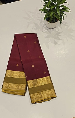 Pure Kanchi Pattu Silk (id 8015)