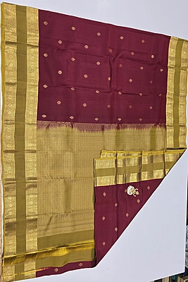 Pure Kanchi Pattu Silk (id 8015)