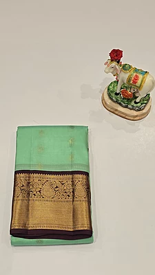 Pure Kanchi Pattu Silk (id 8016)