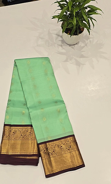 Pure Kanchi Pattu Silk (id 8016)