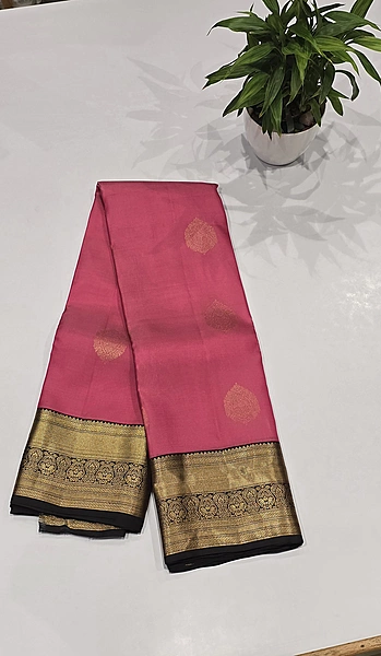 Pure Kanchi Pattu Silk (id 8017)