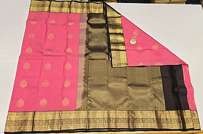 Pure Kanchi Pattu Silk (id 8017)