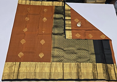 Pure Kanchi Pattu Silk (id 8019)
