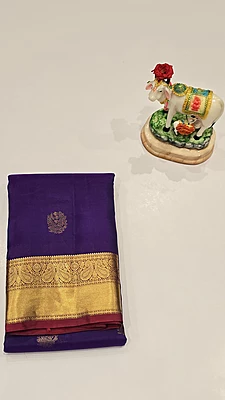Pure Kanchi Pattu Silk (id 8020)