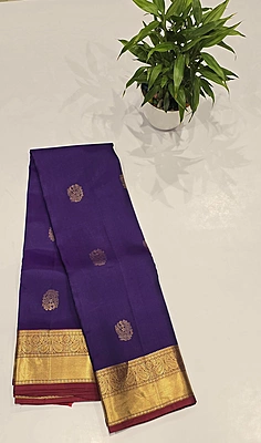 Pure Kanchi Pattu Silk (id 8020)