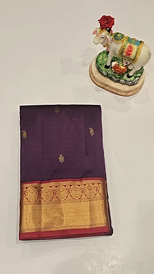 Pure Kanchi Pattu Silk (id 8022)