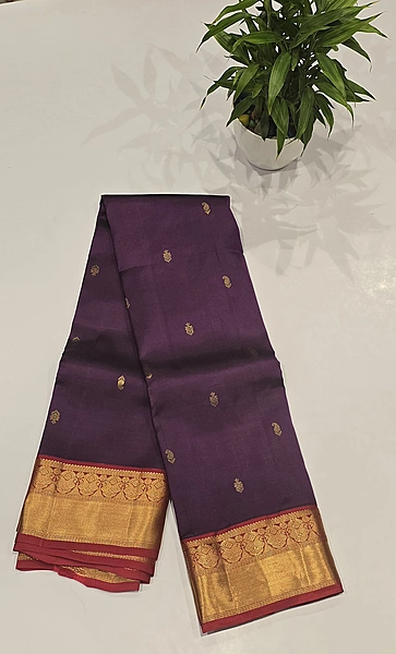 Pure Kanchi Pattu Silk (id 8022)