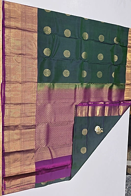 Pure Kanchi Pattu Silk (id 8025)