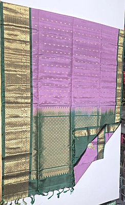 Pure Kanchi Kuppadam Handloom Silk with Silk Mark (id 10010)