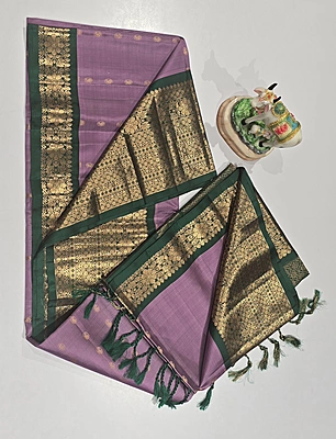 Pure Kanchi Kuppadam Handloom Silk with Silk Mark (id 10010)