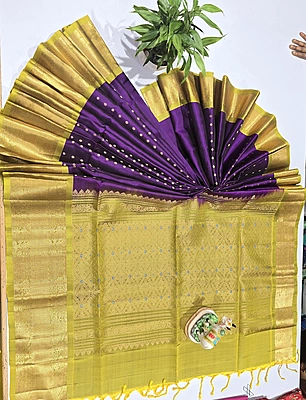 Pure Kanchi Kuppadam Handloom Silk with Silk Mark (id 10001)