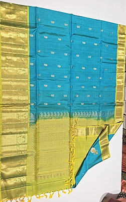 Pure Kanchi Kuppadam Handloom Silk with Silk Mark (id 10008)