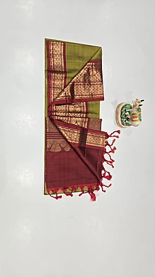 Pure Kanchi Kuppadam Handloom Silk with Silk Mark (id 10003)