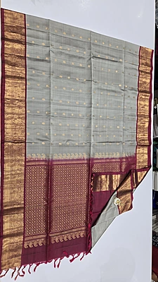 Pure Kanchi Kuppadam Handloom silk with Silk Mark (id 10013)