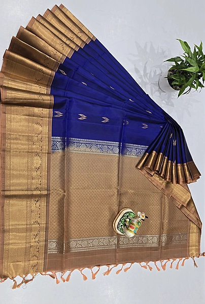 Pure Kanchi Kuppadam Handloom Silk with Silk Mark (id 10004)