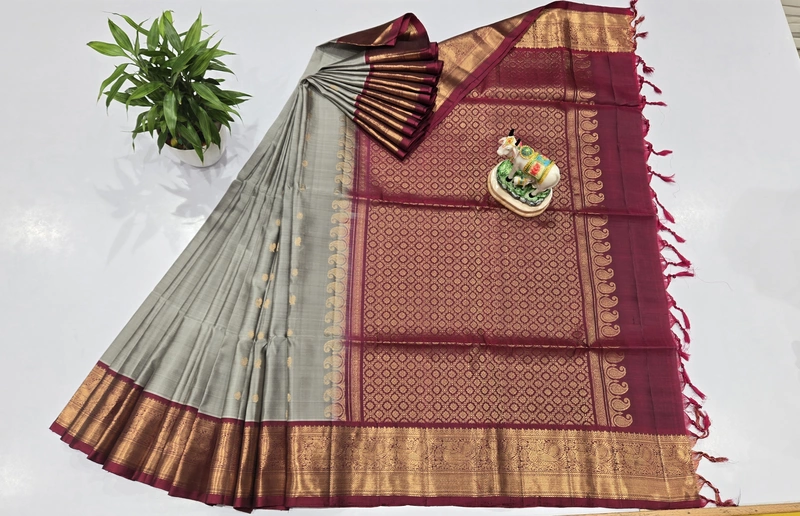 Pure Kanchi Kuppadam Handloom silk with Silk Mark (id 10013)