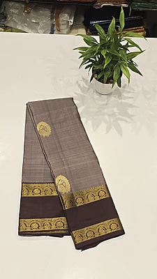 Pure Kanchi Pattu Handloom Silk with Silk Mark (id 11006)