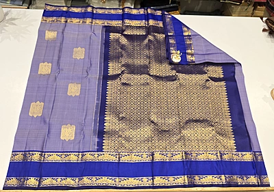 Pure Kanchi Pattu Handloom Silk with Silk Mark (id 11010)