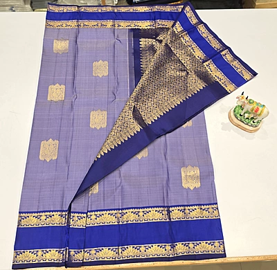 Pure Kanchi Pattu Handloom Silk with Silk Mark (id 11010)