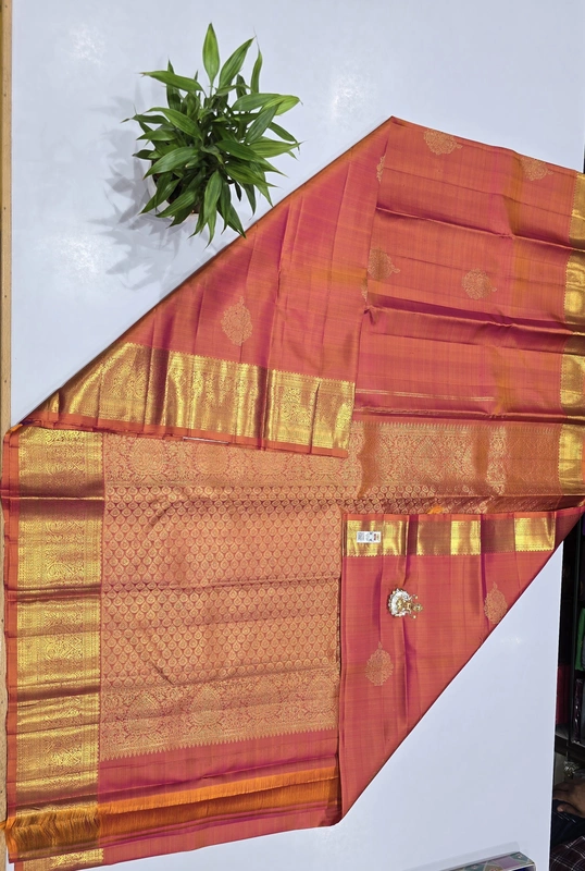 Pure Kanchi Saree with 1 grm Gold (id 13006)