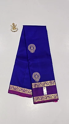 Pure Kanchi Saree with 1 grm Gold (id 13007)